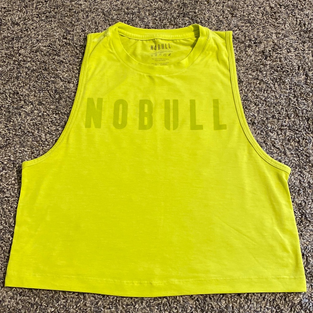 NoBull neon yellow muscle tank